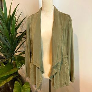 Max Jeans Olive Green Tencel Jacket